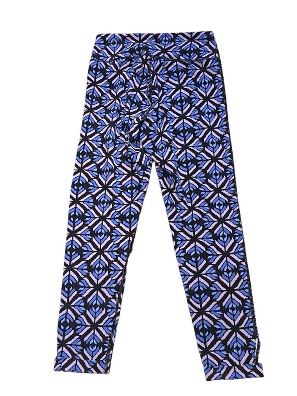 aerie Geometric Blue & Black Leggings
